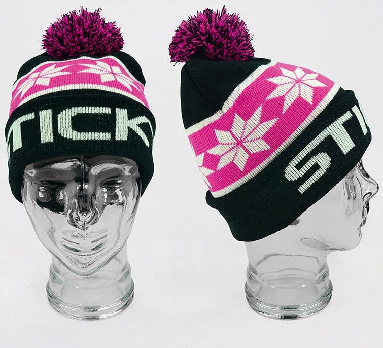 Sticky Baits Zimní Čepice Black Bobble Beanie